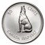 1967 Canada Silver Half Dollar Howling Wolf 20-Coin Roll BU